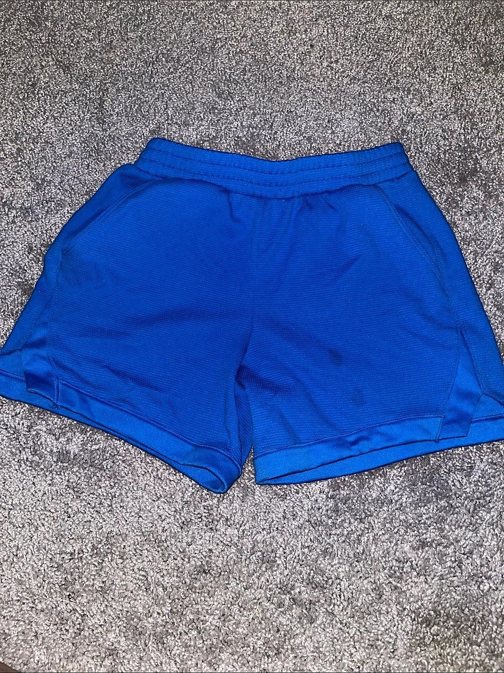 Athletic Works Girls Athletic Shorts in Blue Size Large